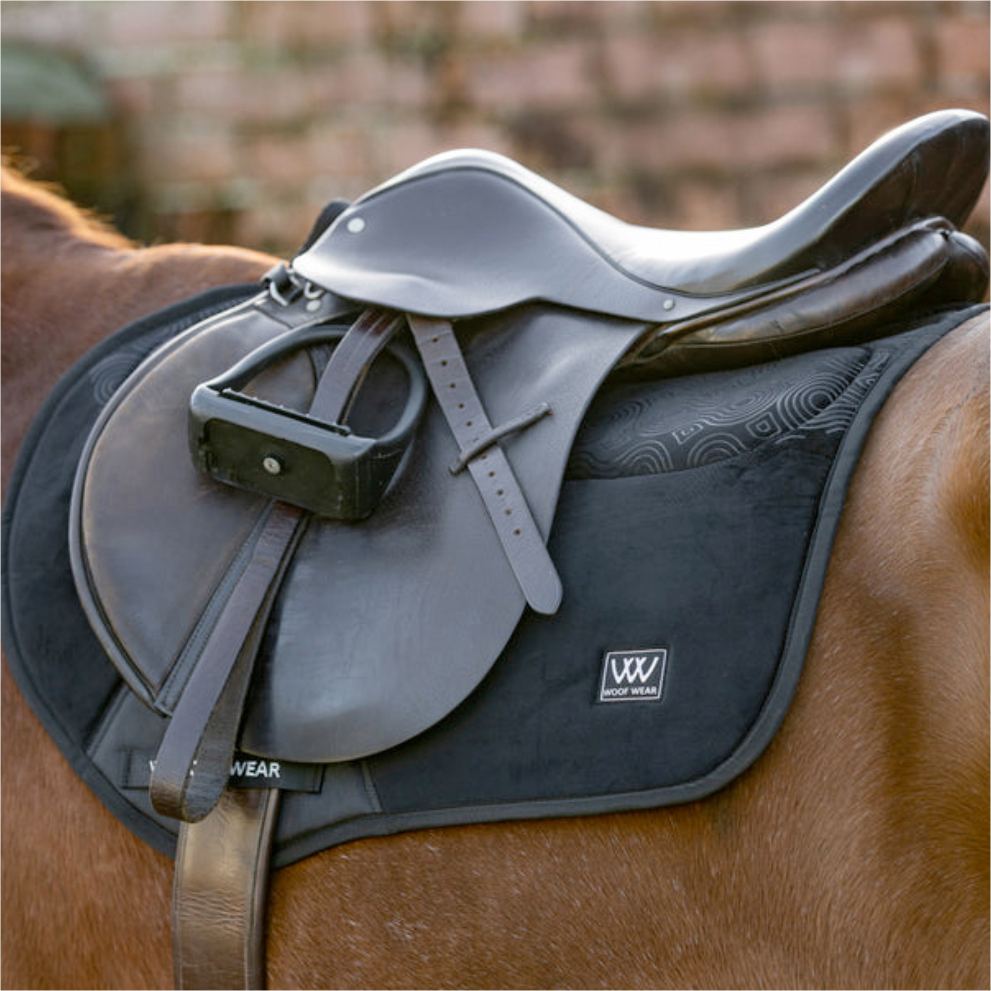 2026 Woof Wear Elite Comfort Plus Close Contact Saddle Pad WS0055-BKBK - Black